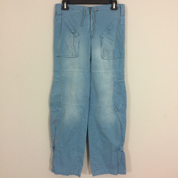 Mason's Pants - Mason's Womens XS Embroidered Cargo Capri Pants